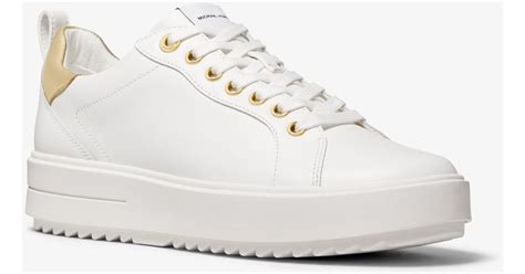 michael kors emmet|Emmett Leather Sneaker .